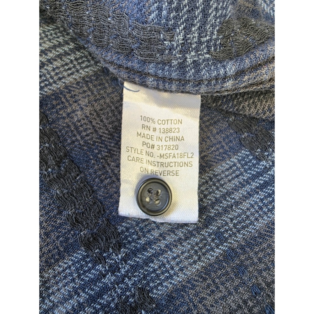 Moonshine Spirit Brad Paisley Mens Blue Plaid Western Snap Shirt Large - Picture 4 of 8